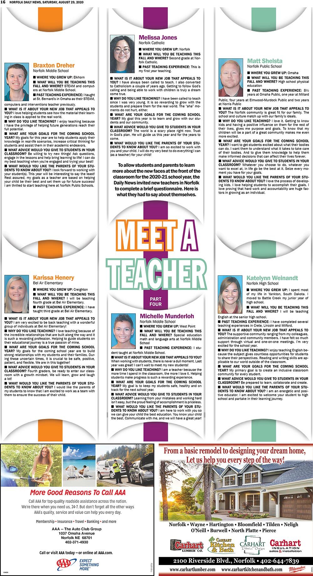 New teachers - 2020